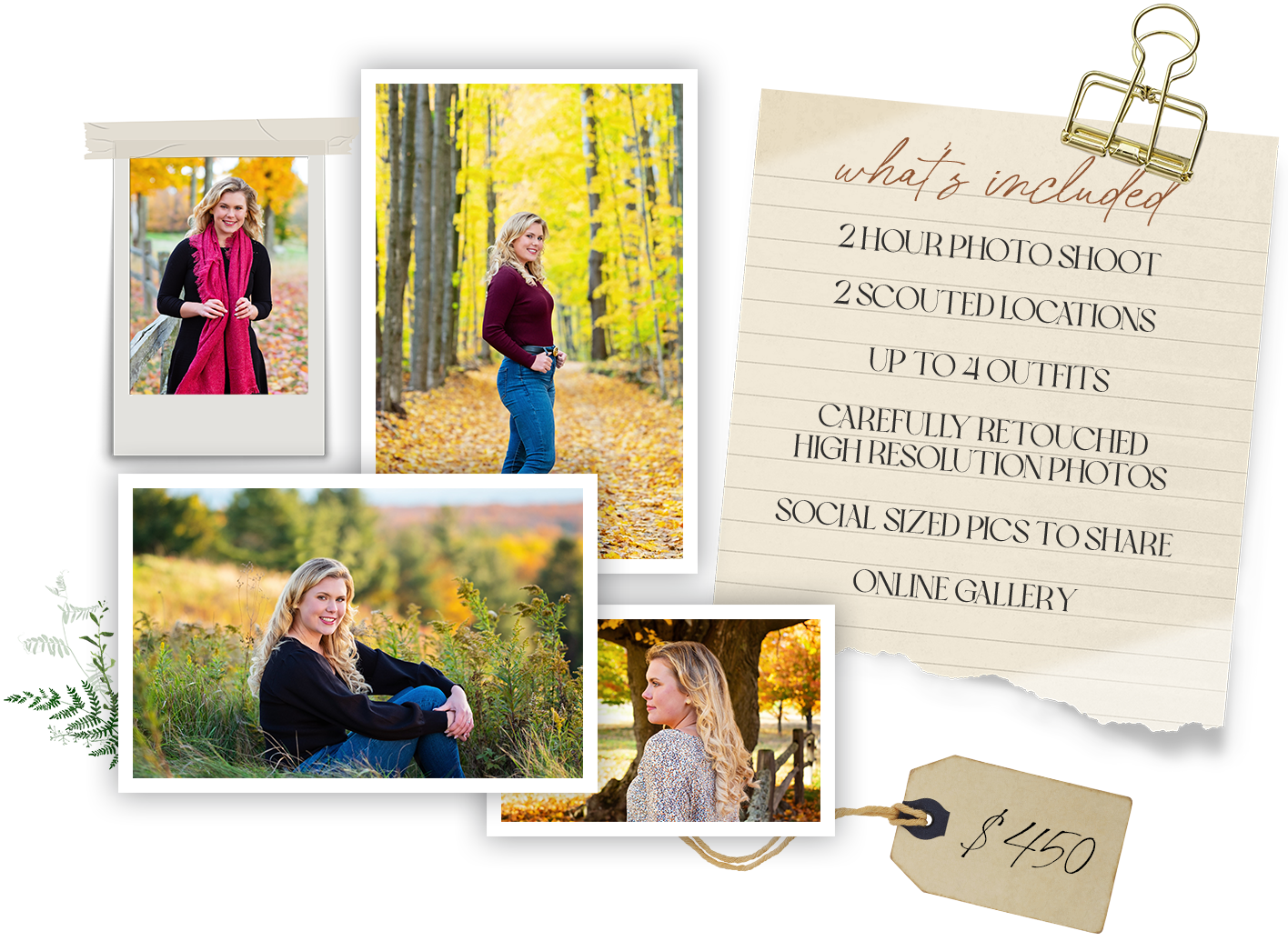 Senior Portrait Pricing